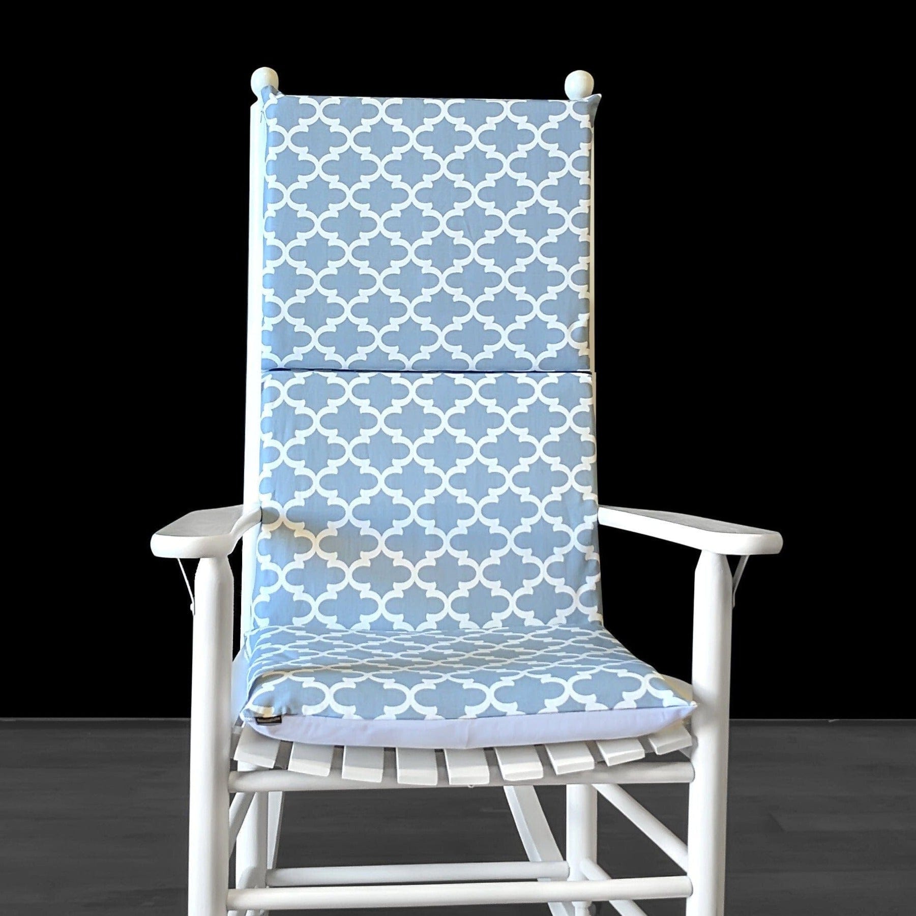Rockin Cushions Rocking Chair Cushion Light Blue Rocking Chair Covers, Indian Style Rocking Chair Pads And Covers